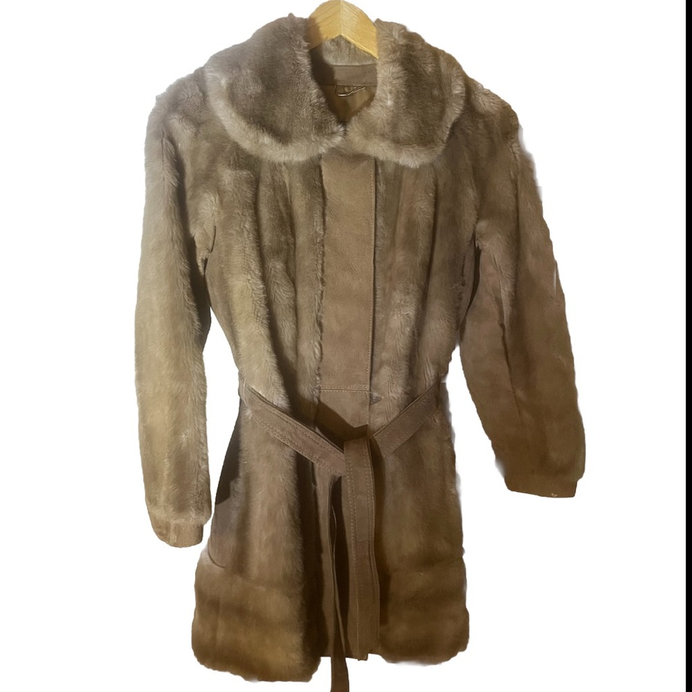 Luxury faux fur coat by Adolph Schuman for Lilli Ann - small / medium